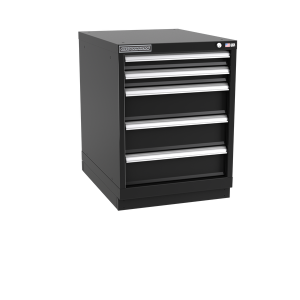 5-Drawer Modular Cabinet NW0501 | 22-3/16"W x 29-7/8"H x 28-1/2"D black