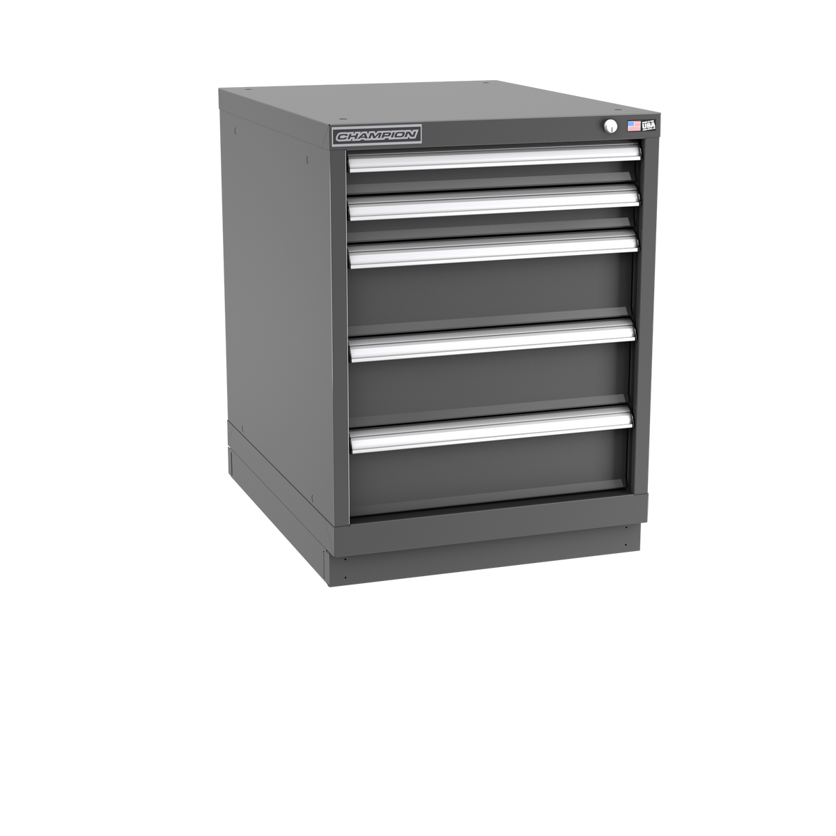 5-Drawer Modular Cabinet NW0501 | 22-3/16"W x 29-7/8"H x 28-1/2"D dark grey