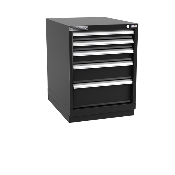 5-Drawer Modular Cabinet NW0502 | 22-3/16"W x 29-7/8"H x 28-1/2"D black