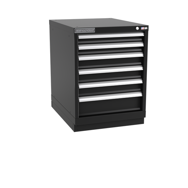 6-Drawer Modular Cabinet NW0601 | 22-3/16"W x 29-7/8"H x 28-1/2"D black