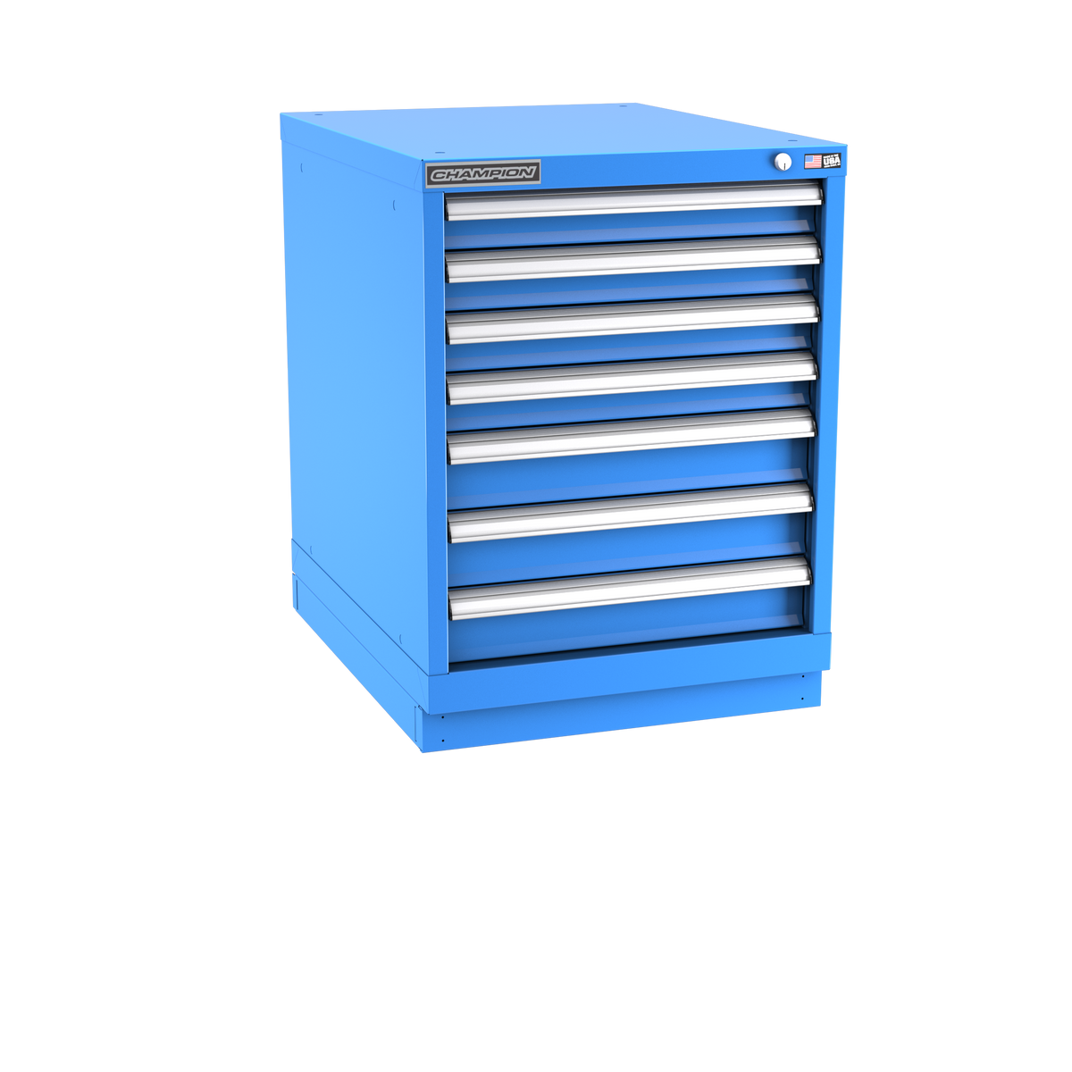 7-Drawer Modular Cabinet NW0701 | 22-3/16"W x 29-7/8"H x 28-1/2"D bright blue