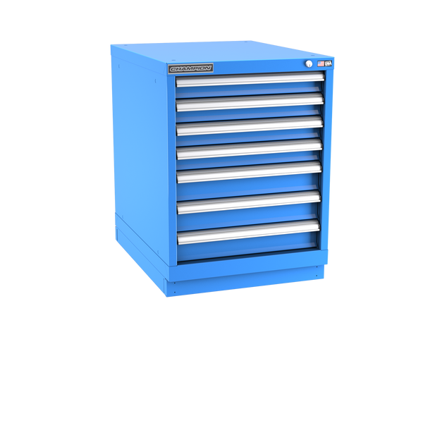 7-Drawer Modular Cabinet NW0701 | 22-3/16"W x 29-7/8"H x 28-1/2"D bright blue