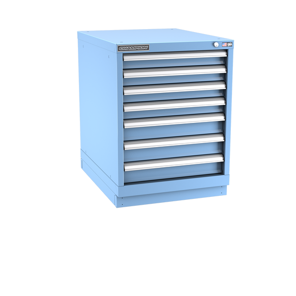 7-Drawer Modular Cabinet NW0701 | 22-3/16"W x 29-7/8"H x 28-1/2"D light blue