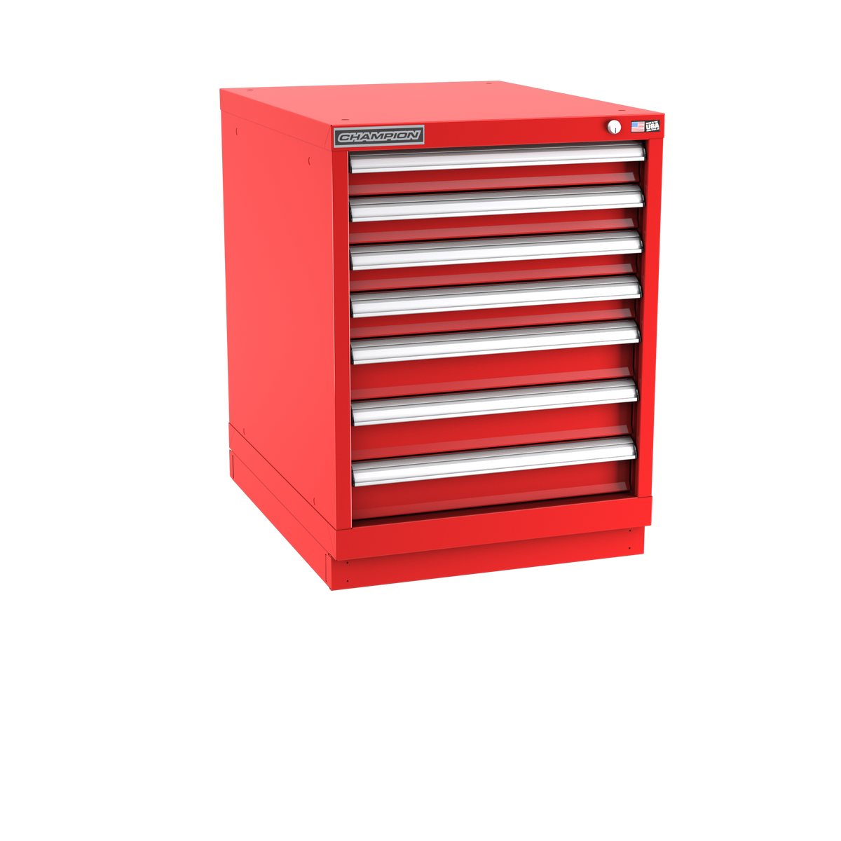 7-Drawer Modular Cabinet NW0701 | 22-3/16"W x 29-7/8"H x 28-1/2"D red