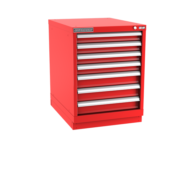 7-Drawer Modular Cabinet NW0701 | 22-3/16"W x 29-7/8"H x 28-1/2"D red