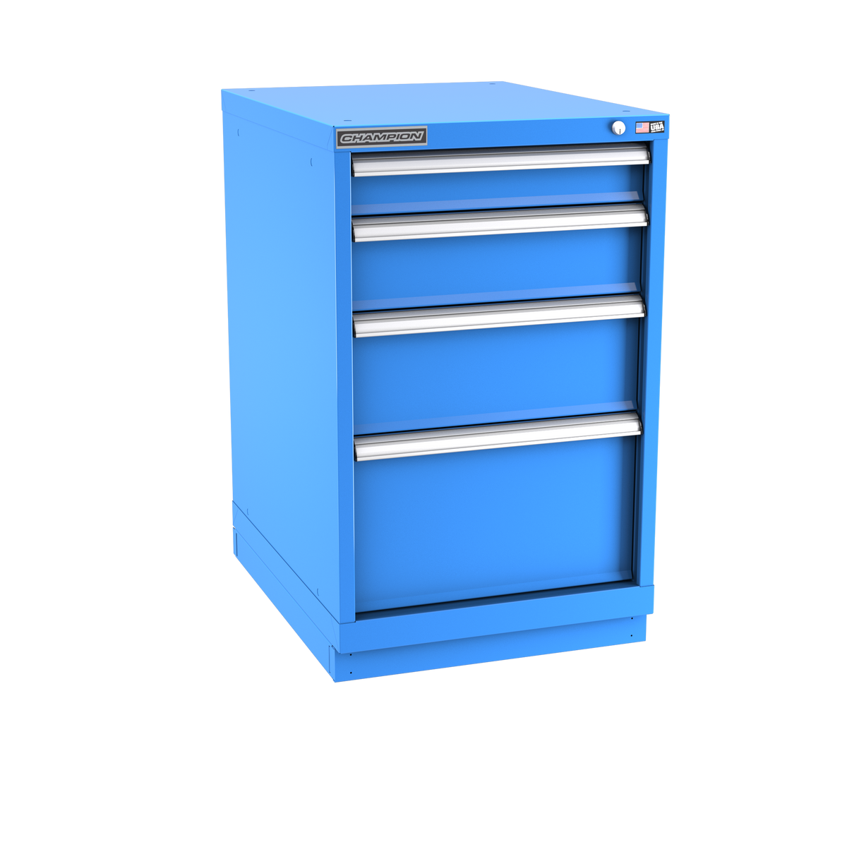 4-Drawer Modular Cabinet NW0401 | 22-3/16"W x 35-7/8"H x 28-1/2"D bright blue