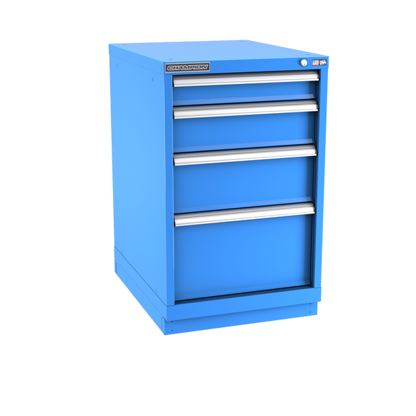 4-Drawer Modular Cabinet NW0401 | 22-3/16"W x 35-7/8"H x 28-1/2"D bright blue