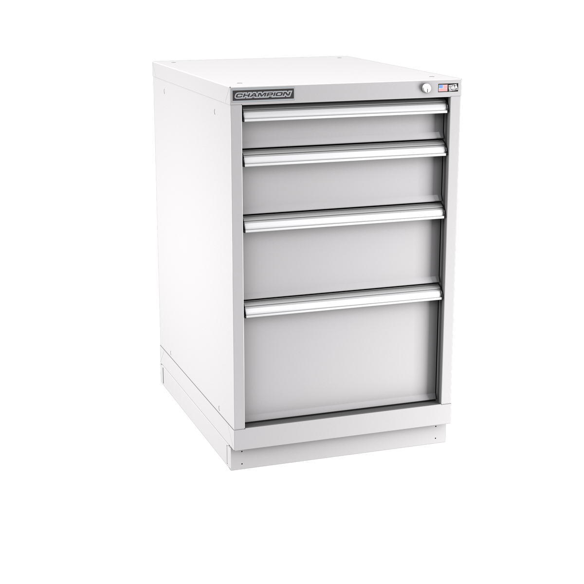 4-Drawer Modular Cabinet NW0401 | 22-3/16"W x 35-7/8"H x 28-1/2"D light grey