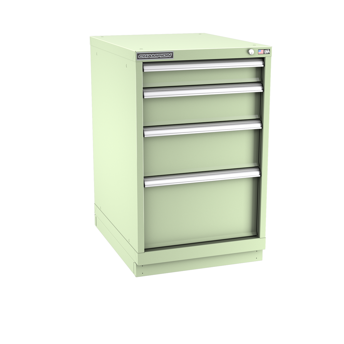 4-Drawer Modular Cabinet NW0401 | 22-3/16"W x 35-7/8"H x 28-1/2"D seafoam green