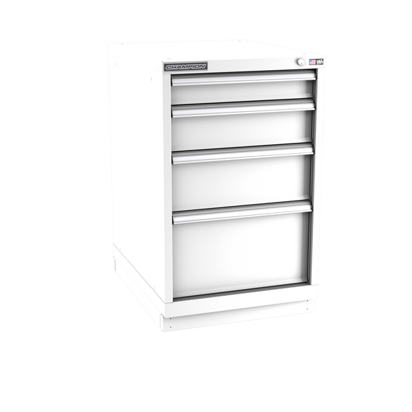 4-Drawer Modular Cabinet NW0401 | 22-3/16"W x 35-7/8"H x 28-1/2"D white