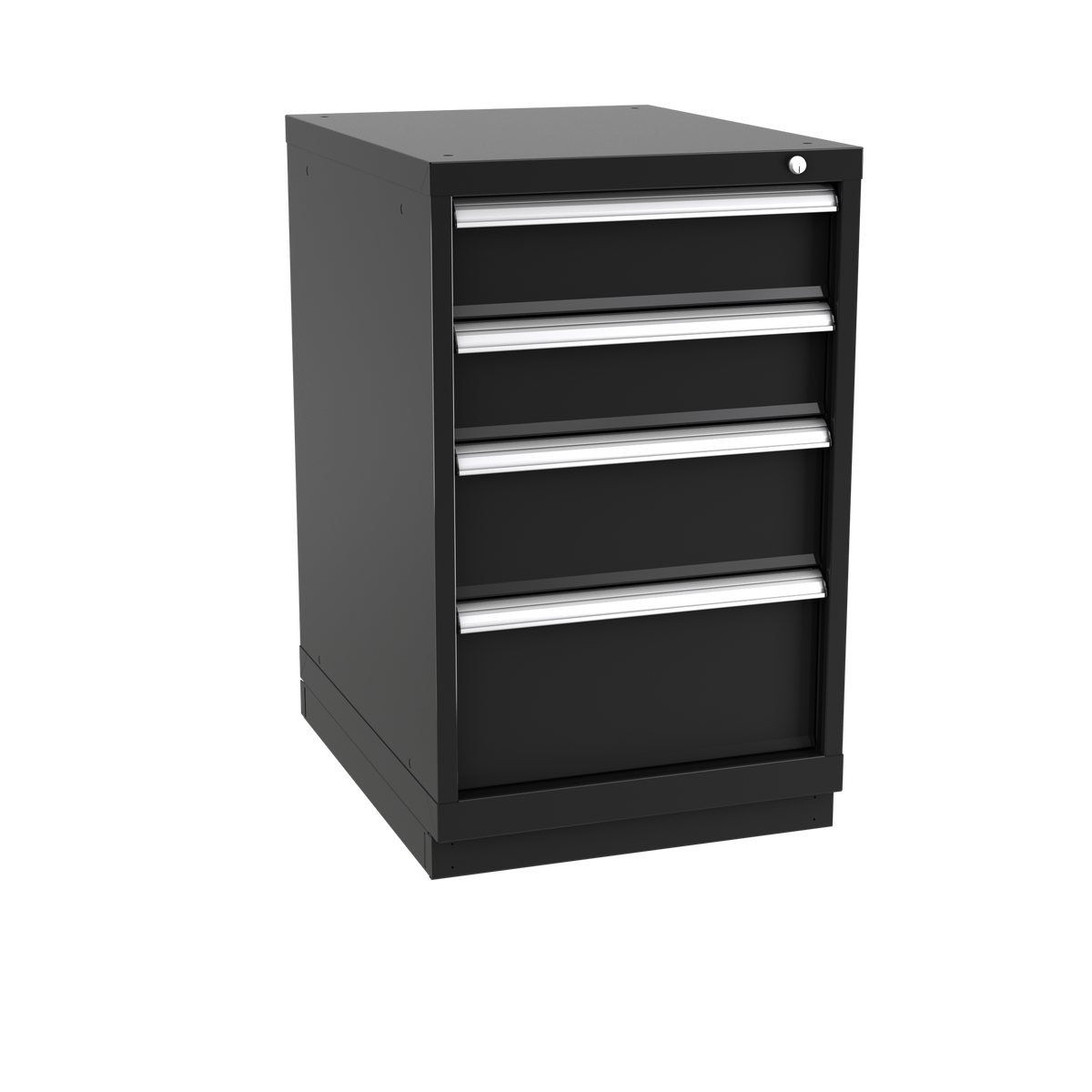 4-Drawer Modular Cabinet NW0402 | 22-3/16"W x 35-7/8"H x 28-1/2"D black