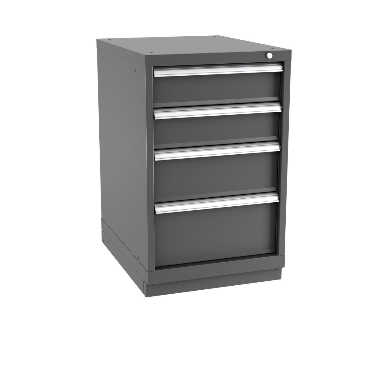 4-Drawer Modular Cabinet NW0402 | 22-3/16"W x 35-7/8"H x 28-1/2"D dark grey