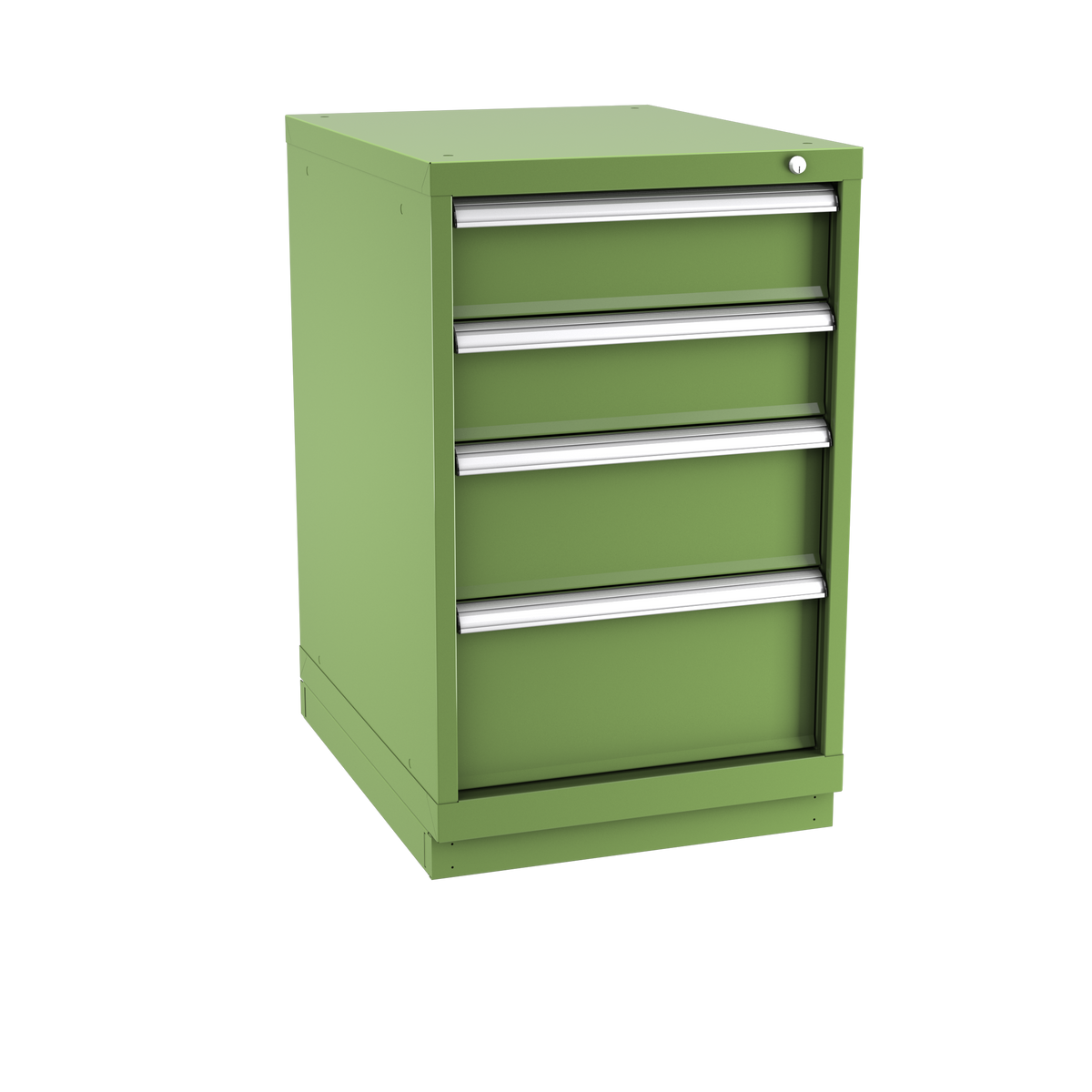 4-Drawer Modular Cabinet NW0402 | 22-3/16"W x 35-7/8"H x 28-1/2"D vista green