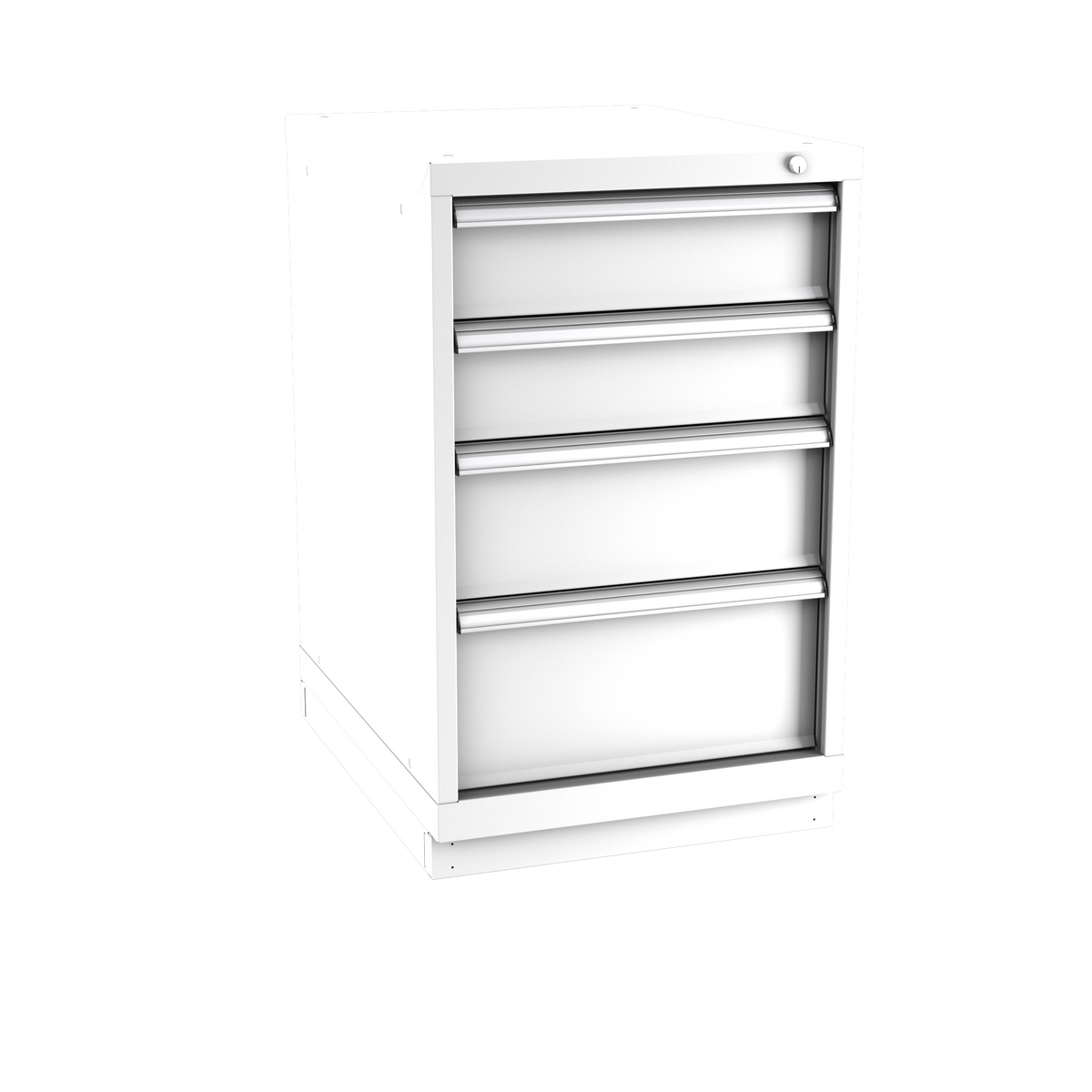 4-Drawer Modular Cabinet NW0402 | 22-3/16"W x 35-7/8"H x 28-1/2"D white