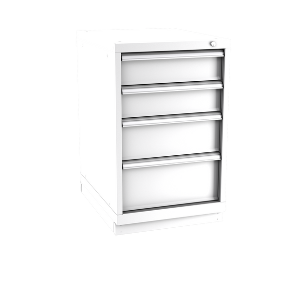 4-Drawer Modular Cabinet NW0402 | 22-3/16"W x 35-7/8"H x 28-1/2"D white