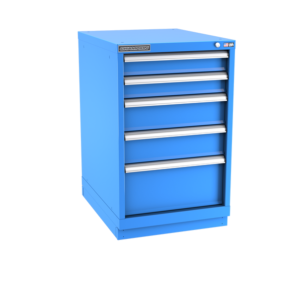 5-Drawer Modular Cabinet NW0501 | 22-3/16"W x 35-7/8"H x 28-1/2"D bright blue