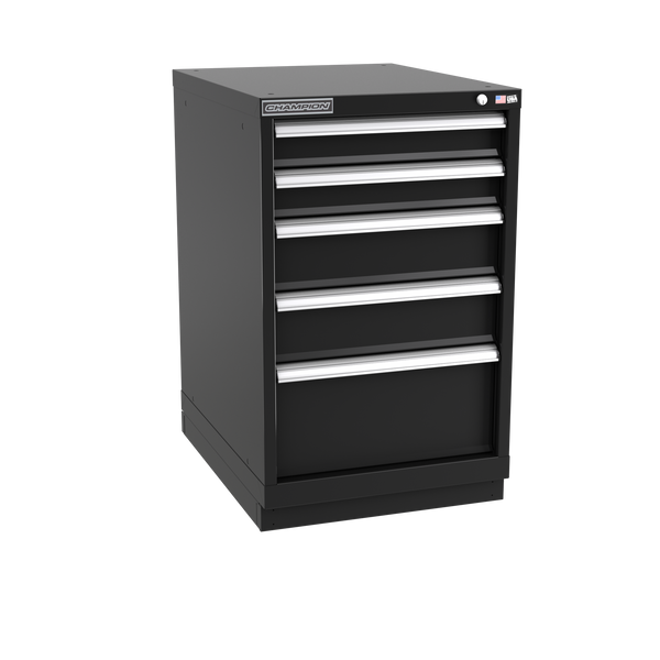 5-Drawer Modular Cabinet NW0501 | 22-3/16"W x 35-7/8"H x 28-1/2"D black