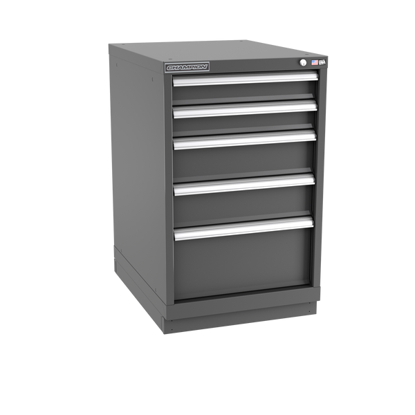 5-Drawer Modular Cabinet NW0501 | 22-3/16"W x 35-7/8"H x 28-1/2"D dark grey