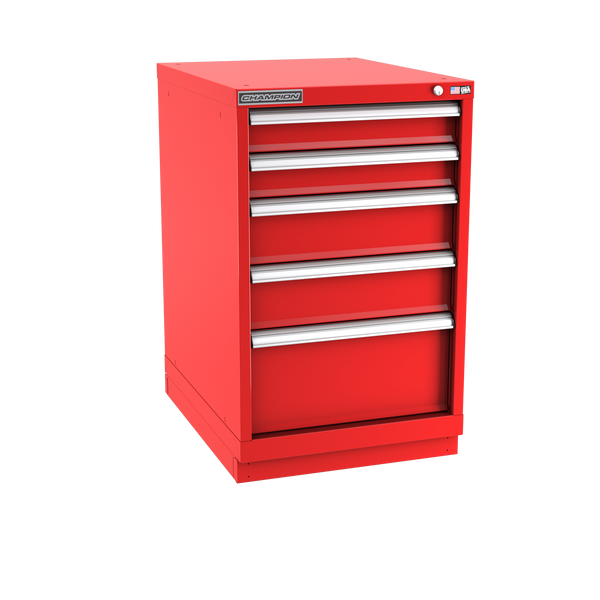 5-Drawer Modular Cabinet NW0501 | 22-3/16"W x 35-7/8"H x 28-1/2"D red