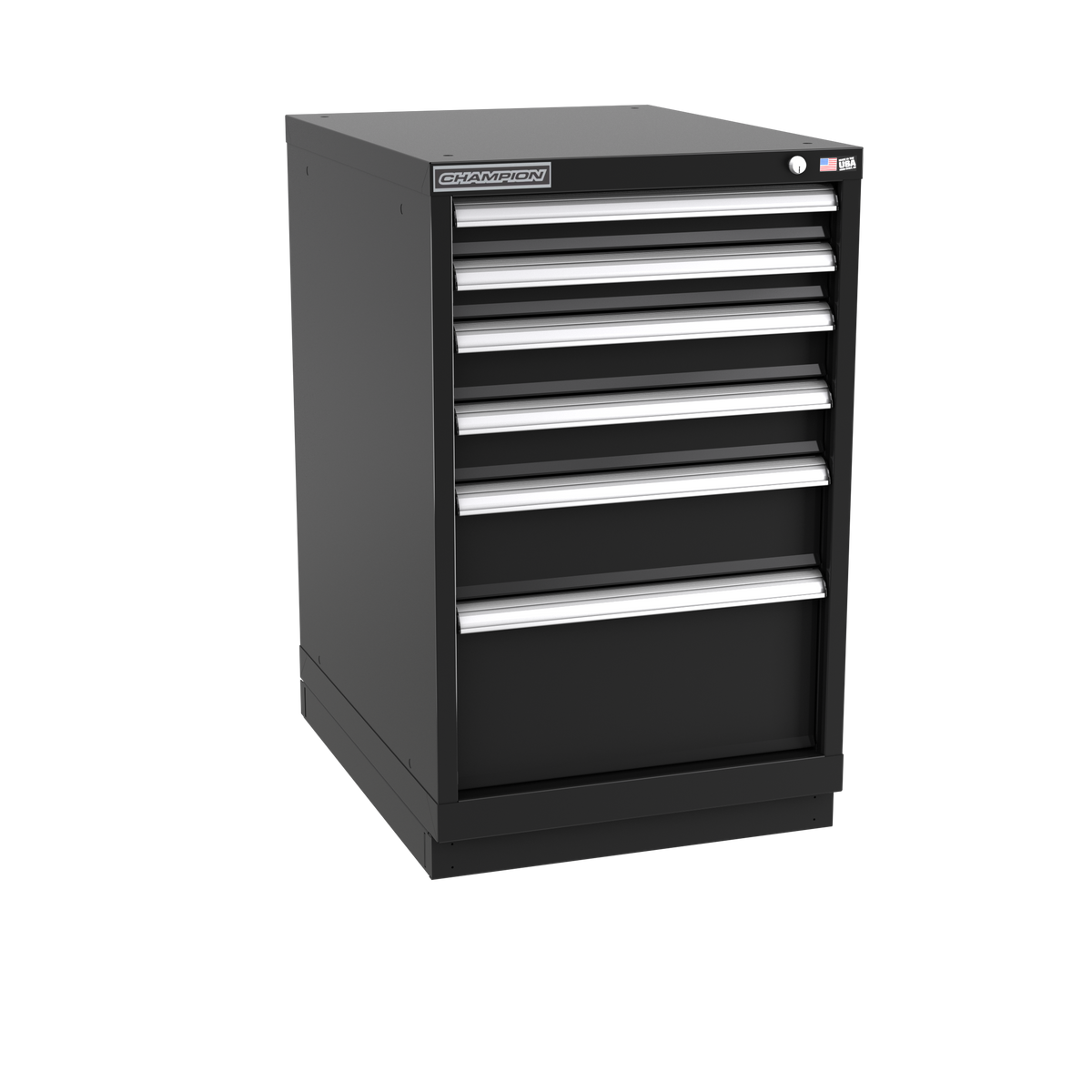 6-Drawer Modular Cabinet NW0601 | 22-3/16"W x 35-7/8"H x 28-1/2"D black