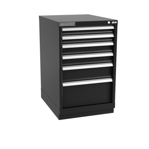 6-Drawer Modular Cabinet NW0601 | 22-3/16"W x 35-7/8"H x 28-1/2"D black