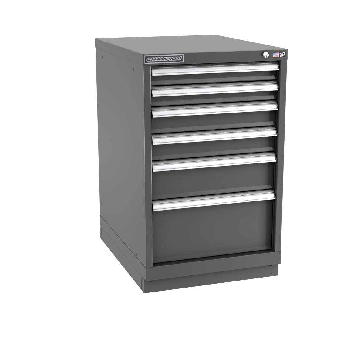 6-Drawer Modular Cabinet NW0601 | 22-3/16"W x 35-7/8"H x 28-1/2"D dark grey