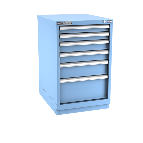 6-Drawer Modular Cabinet NW0601 | 22-3/16"W x 35-7/8"H x 28-1/2"D light blue