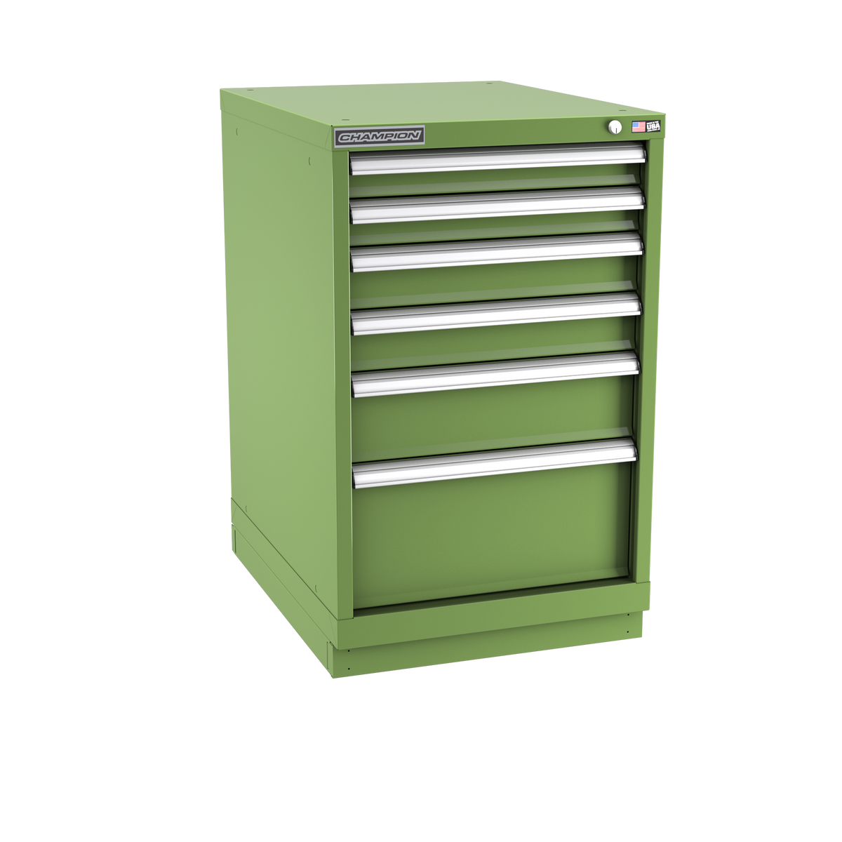 6-Drawer Modular Cabinet NW0601 | 22-3/16"W x 35-7/8"H x 28-1/2"D vista green