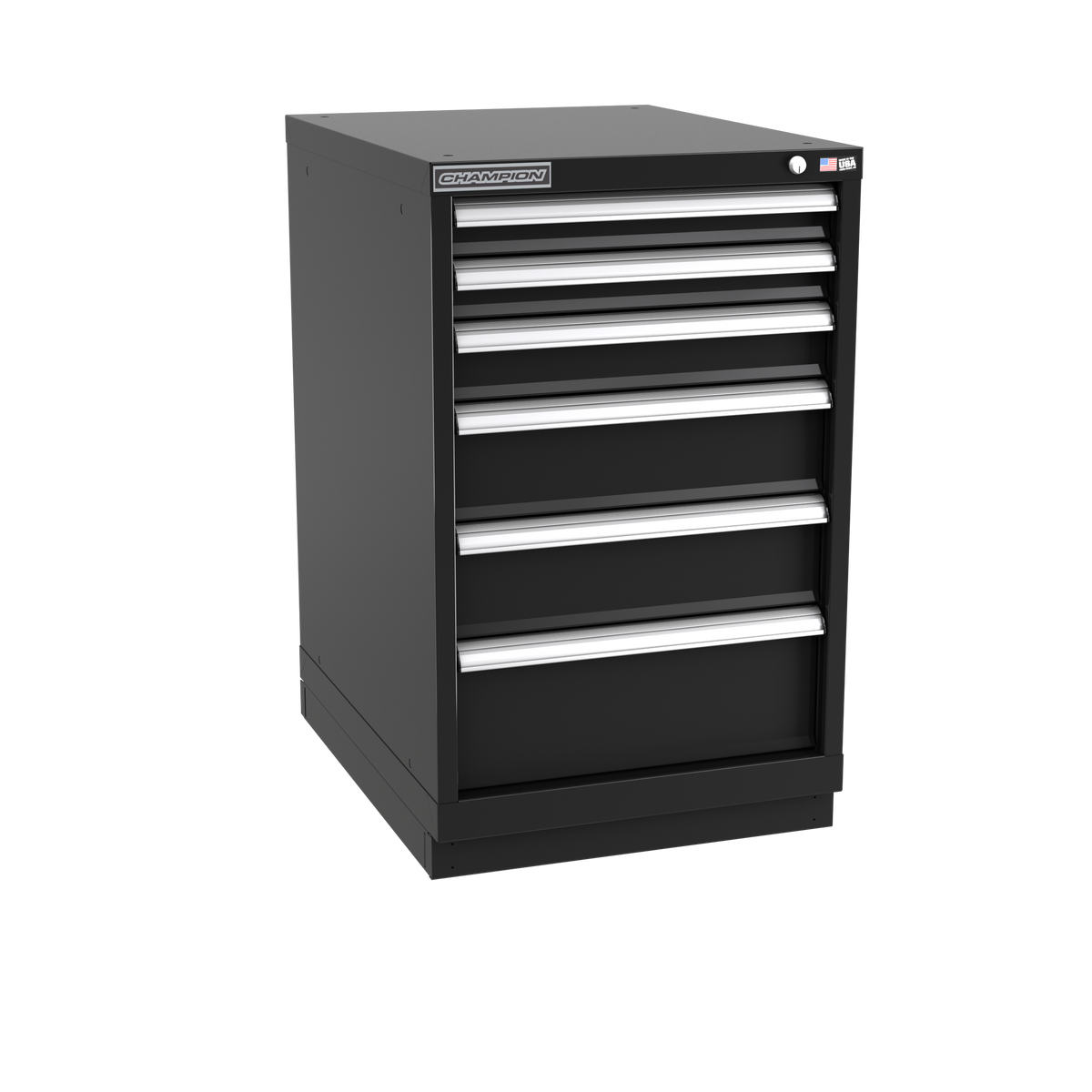 6-Drawer Modular Cabinet NW0602 | 22-3/16"W x 35-7/8"H x 28-1/2"D black