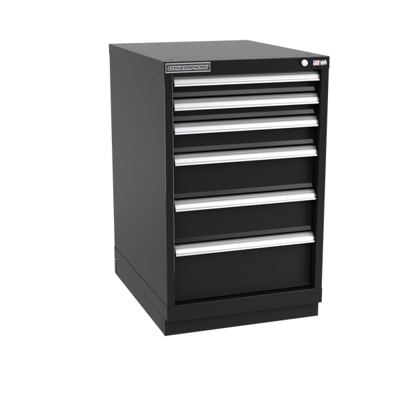 6-Drawer Modular Cabinet NW0602 | 22-3/16"W x 35-7/8"H x 28-1/2"D black