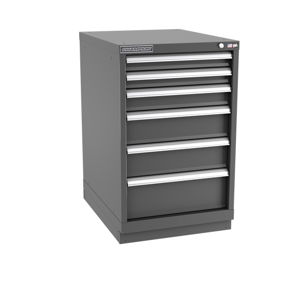 6-Drawer Modular Cabinet NW0602 | 22-3/16"W x 35-7/8"H x 28-1/2"D dark grey