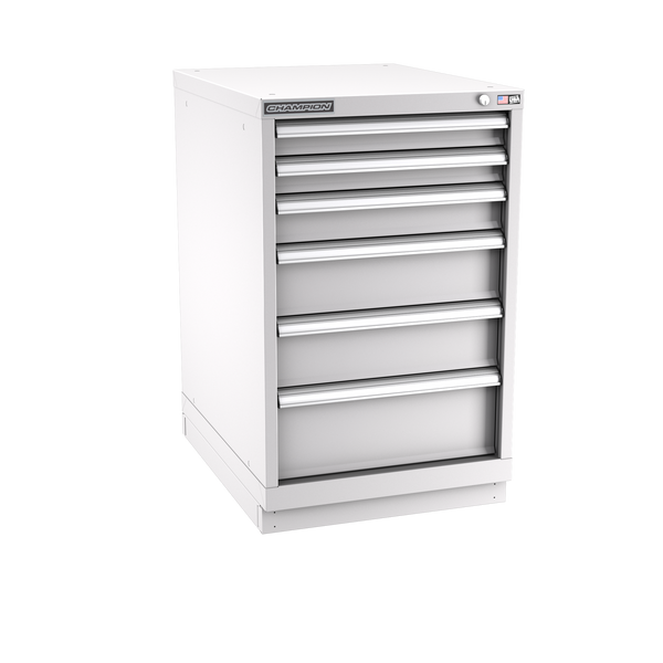 6-Drawer Modular Cabinet NW0602 | 22-3/16"W x 35-7/8"H x 28-1/2"D light grey