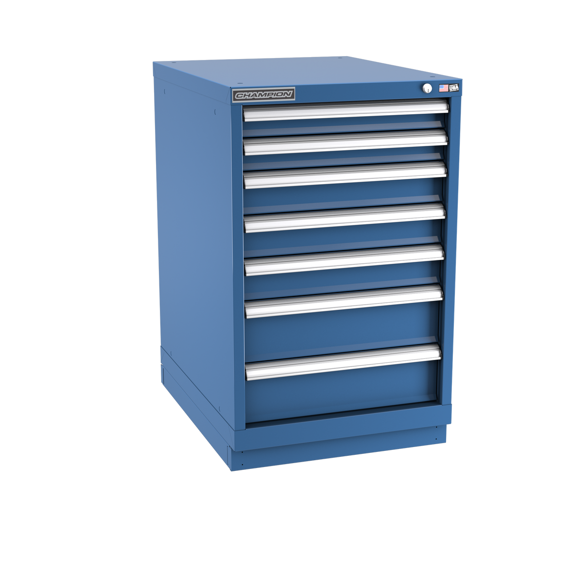 7-Drawer Modular Cabinet NW0701 | 22-3/16"W x 35-7/8"H x 28-1/2"D dark blue