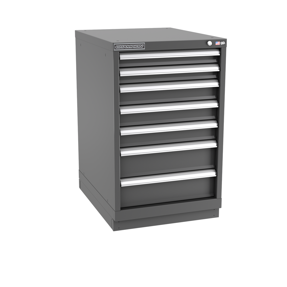 7-Drawer Modular Cabinet NW0701 | 22-3/16"W x 35-7/8"H x 28-1/2"D dark grey