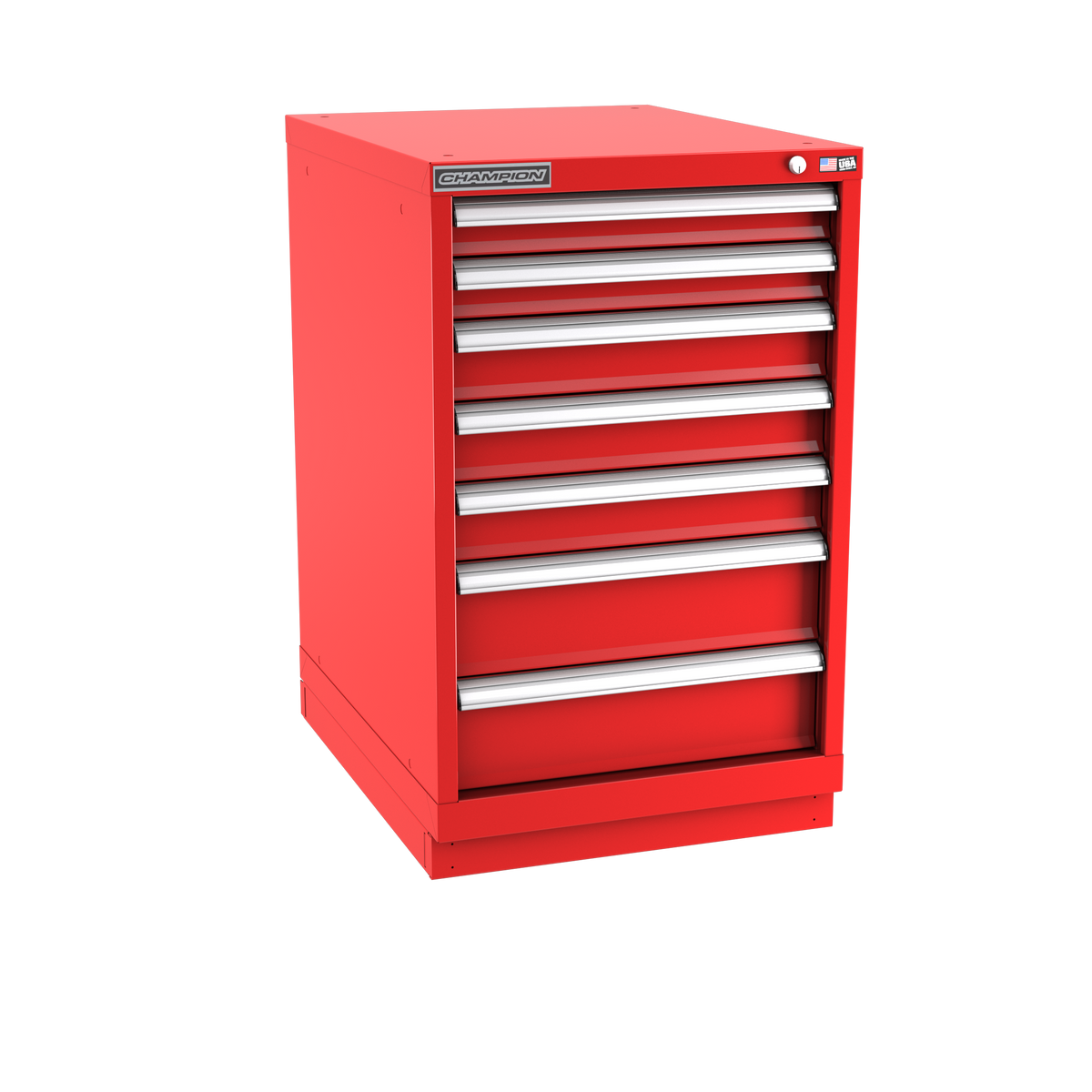 7-Drawer Modular Cabinet NW0701 | 22-3/16"W x 35-7/8"H x 28-1/2"D red