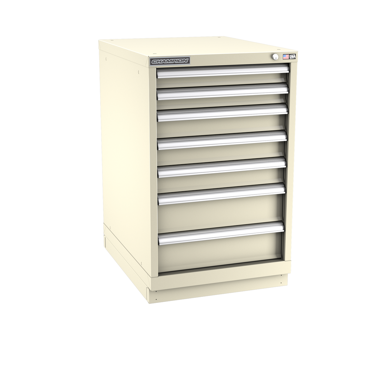 7-Drawer Modular Cabinet NW0701 | 22-3/16"W x 35-7/8"H x 28-1/2"D sand