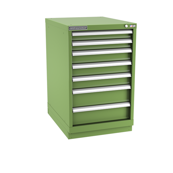 7-Drawer Modular Cabinet NW0701 | 22-3/16"W x 35-7/8"H x 28-1/2"D vista green