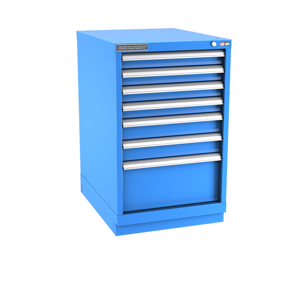 7-Drawer Modular Cabinet NW0702 | 22-3/16"W x 35-7/8"H x 28-1/2"D bright blue