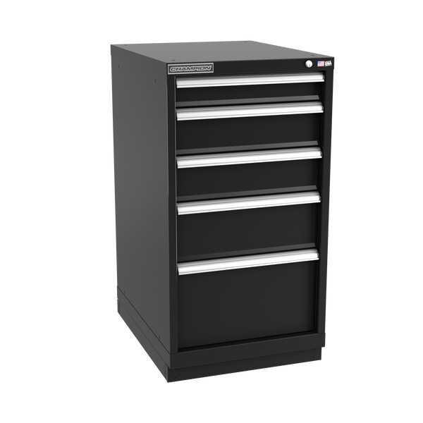 5-Drawer Modular Cabinet NW0501 | 22-3/16"W x 41-3/4"H x 28-1/2"D black