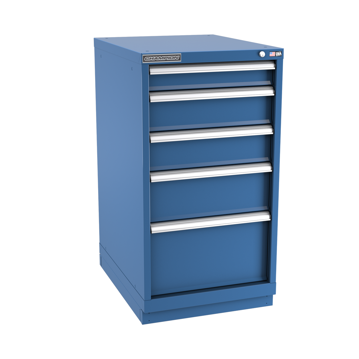 5-Drawer Modular Cabinet NW0501 | 22-3/16"W x 41-3/4"H x 28-1/2"D dark blue