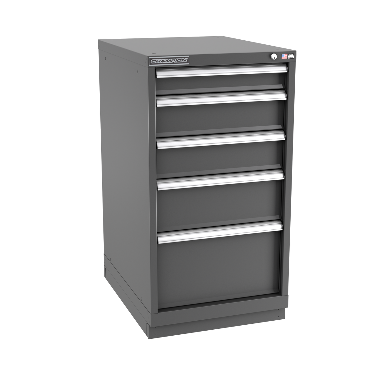 5-Drawer Modular Cabinet NW0501 | 22-3/16"W x 41-3/4"H x 28-1/2"D dark grey