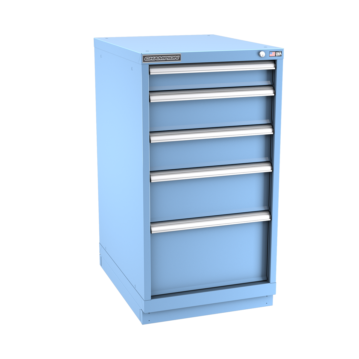 5-Drawer Modular Cabinet NW0501 | 22-3/16"W x 41-3/4"H x 28-1/2"D light blue