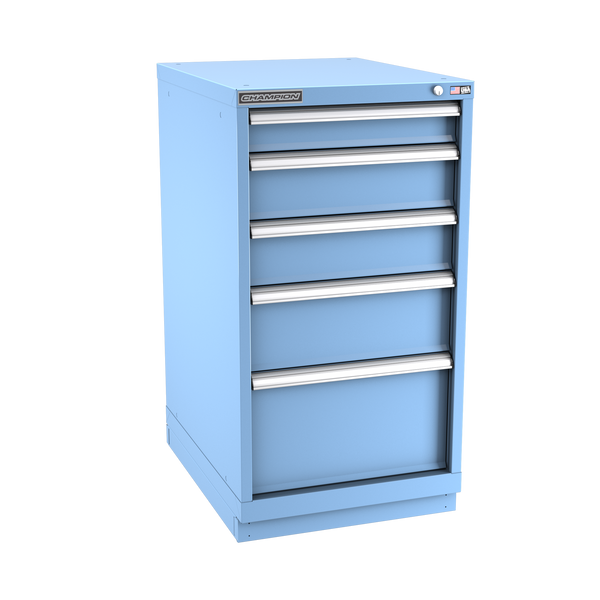 5-Drawer Modular Cabinet NW0501 | 22-3/16"W x 41-3/4"H x 28-1/2"D light blue