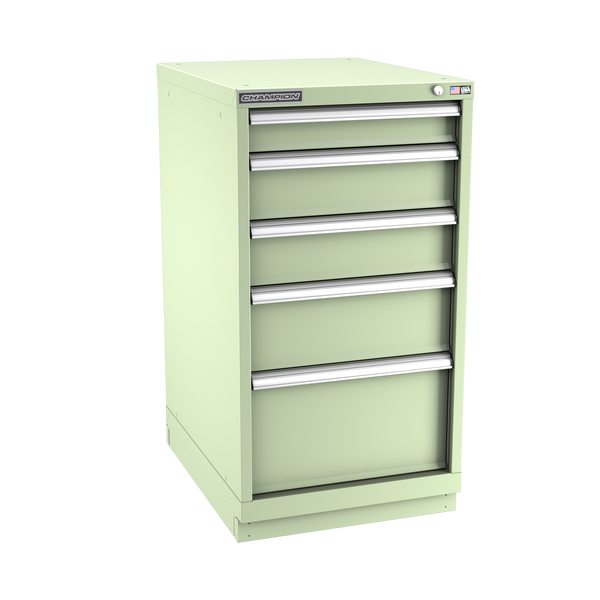 5-Drawer Modular Cabinet NW0501 | 22-3/16"W x 41-3/4"H x 28-1/2"D seafoam green