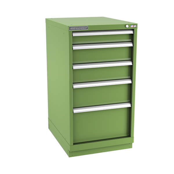 5-Drawer Modular Cabinet NW0501 | 22-3/16"W x 41-3/4"H x 28-1/2"D vista green