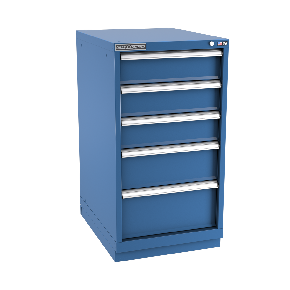 5-Drawer Modular Cabinet NW0502 | 22-3/16"W x 41-3/4"H x 28-1/2"D dark blue