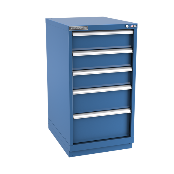 5-Drawer Modular Cabinet NW0502 | 22-3/16"W x 41-3/4"H x 28-1/2"D dark blue