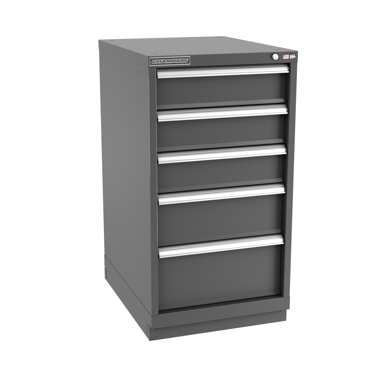 5-Drawer Modular Cabinet NW0502 | 22-3/16"W x 41-3/4"H x 28-1/2"D dark grey