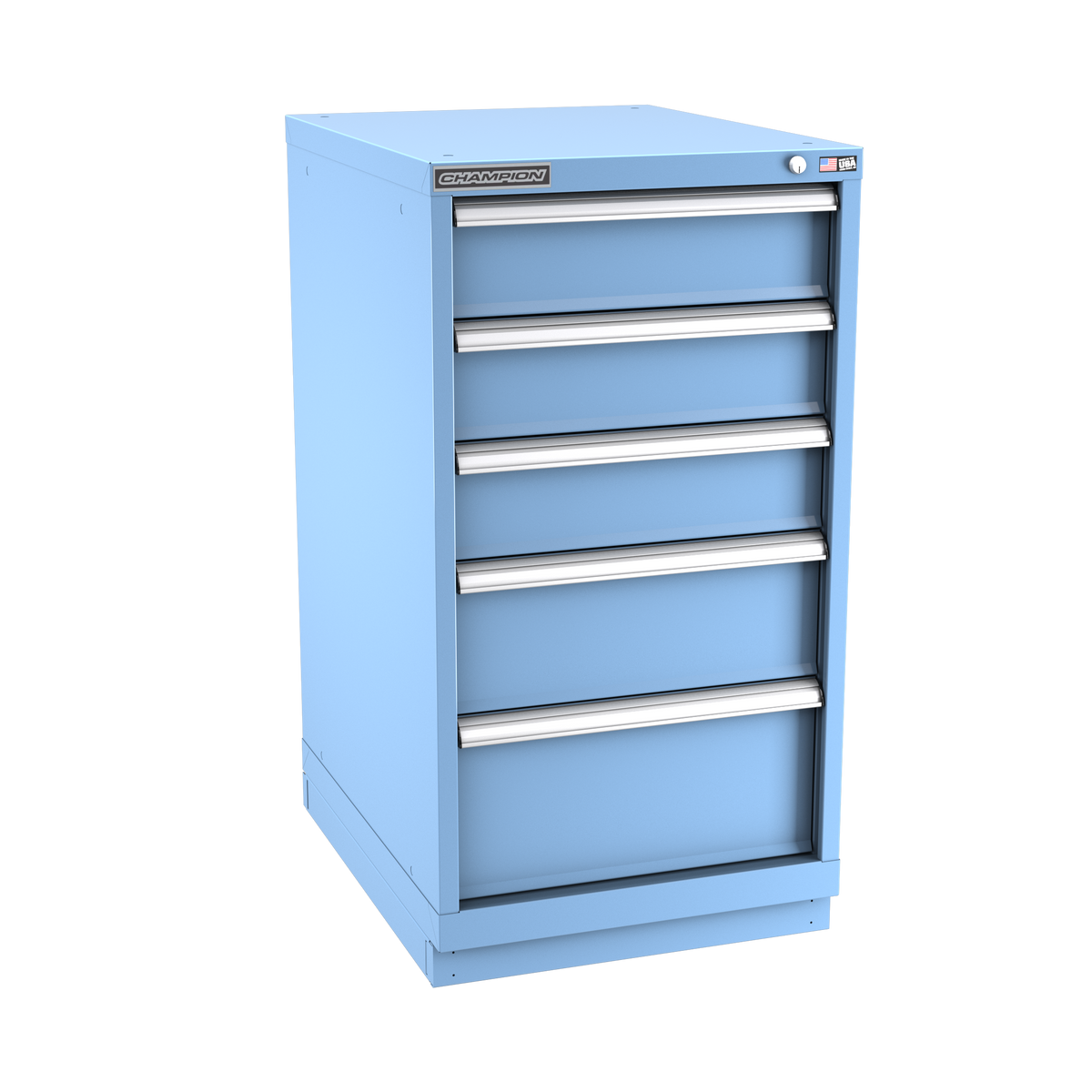 5-Drawer Modular Cabinet NW0502 | 22-3/16"W x 41-3/4"H x 28-1/2"D light blue