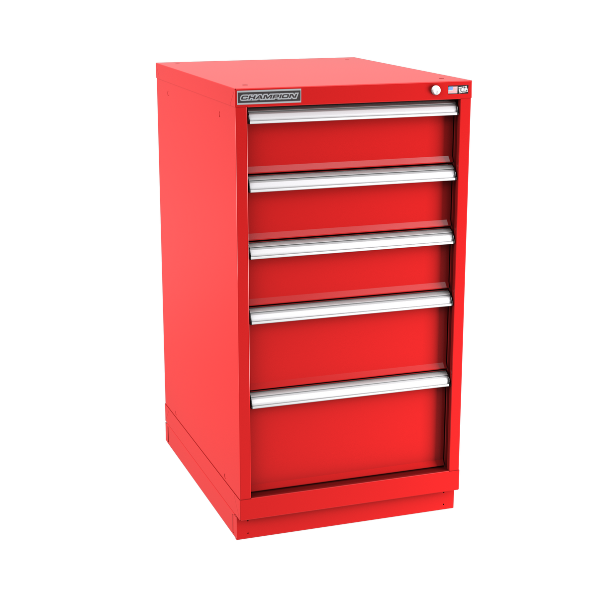 5-Drawer Modular Cabinet NW0502 | 22-3/16"W x 41-3/4"H x 28-1/2"D red